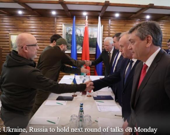 Ukraine ,Russia to hold next round talks on March 07